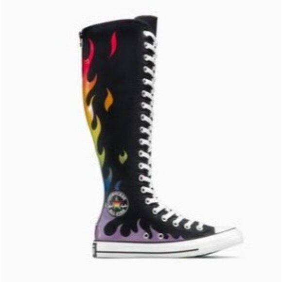 NEW Chuck Taylor All Star XXHi Pride Unisex High Top Sneaker Rainbow Flame M12 - Picture 1 of 10